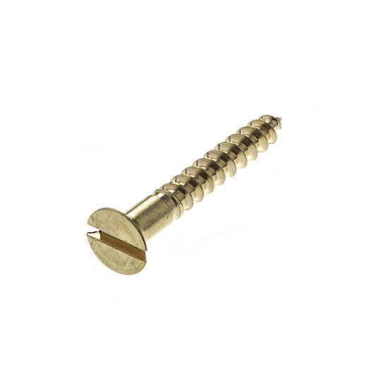 2 gauge X 3/4"  Slot head Brass screws (Pack of 10)
